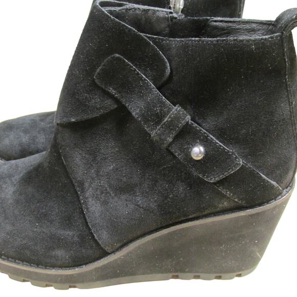 Eileen Fisher Tinker Bootie in Suede Black Women's Size 7.5 New Without Box - Picture 3 of 8